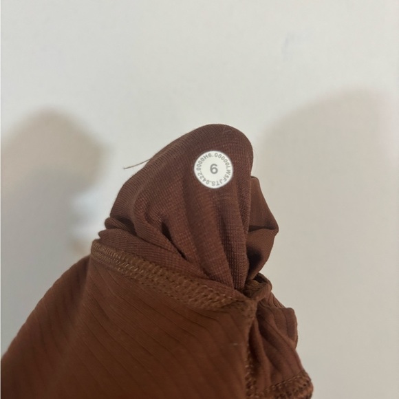 Lululemon Wunder Train Ribbed High Rise Tight 25” Brown Size 6 - Picture 7 of 13